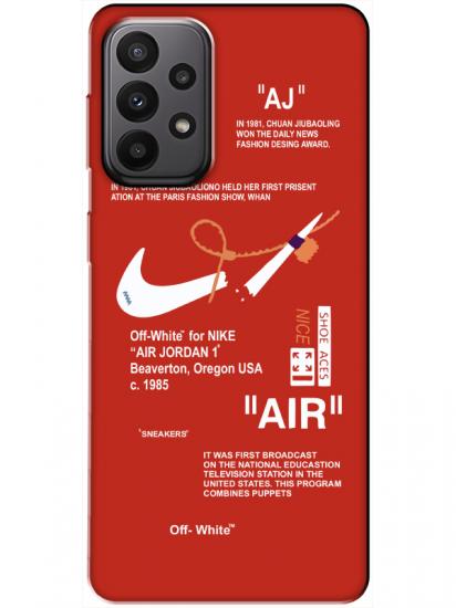 Samsung A23 Nike Air Kırmızı Telefon Kılıfı