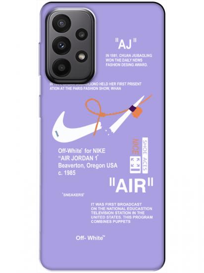 Samsung A23 Nike Air Lila Telefon Kılıfı