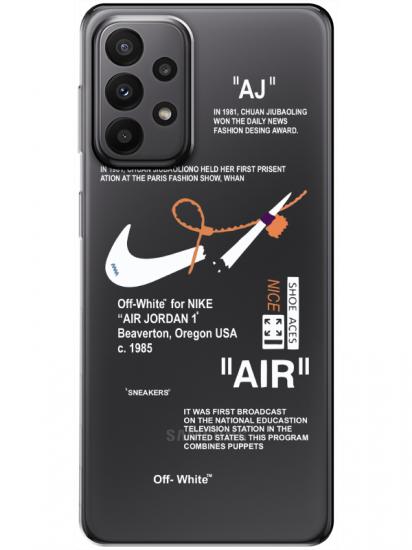 Samsung A23 Nike Air Şeffaf Telefon Kılıfı