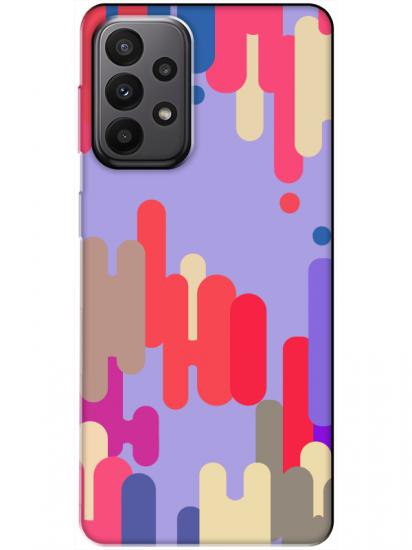 Samsung A23 Pop Art Lila Telefon Kılıfı