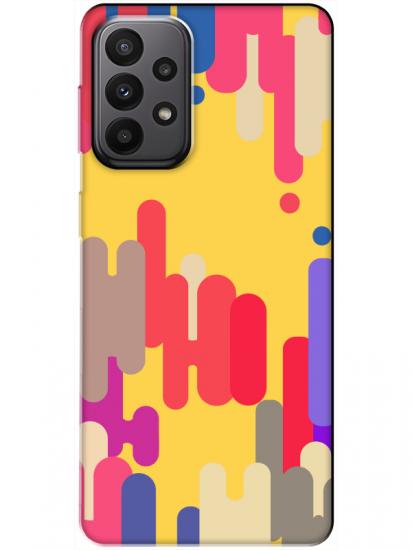 Samsung A23 Pop Art Sarı Telefon Kılıfı