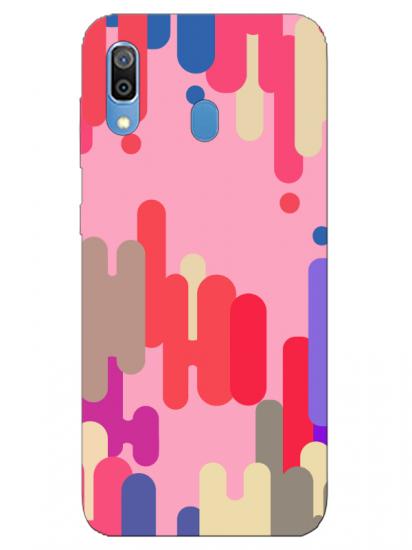 Samsung A30 Pop Art Pembe Telefon Kılıfı