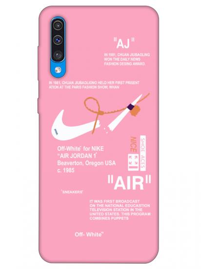 Samsung A30s Nike Air Pembe Telefon Kılıfı