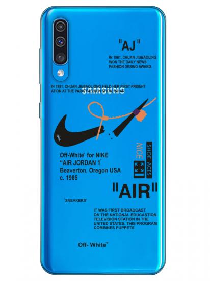 Samsung A30s Nike Air Şeffaf Telefon Kılıfı