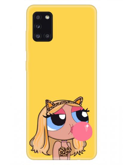 Samsung A31 Powerpuff Girls Sarı Telefon Kılıfı