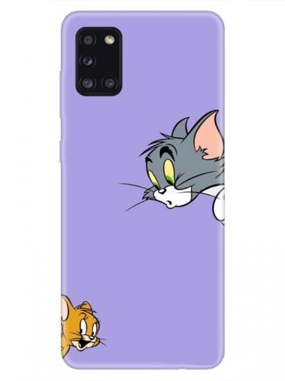 Samsung A31 Tom And Jerry Lila Telefon Kılıfı