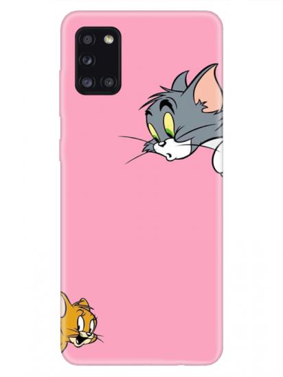 Samsung A31 Tom And Jerry Pembe Telefon Kılıfı