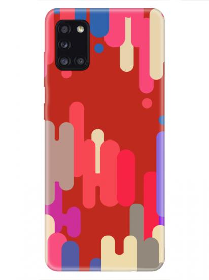 Samsung A31 Pop Art Kırmızı Telefon Kılıfı