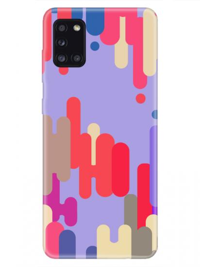 Samsung A31 Pop Art Lila Telefon Kılıfı