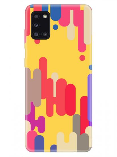 Samsung A31 Pop Art Sarı Telefon Kılıfı