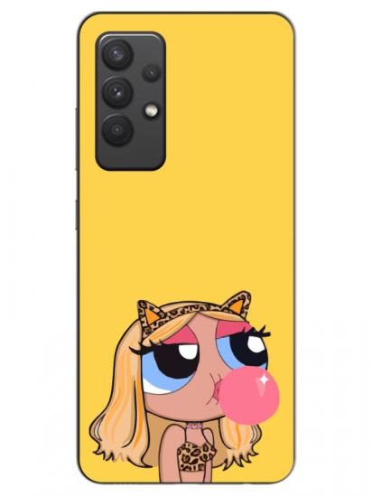 Samsung A32 Powerpuff Girls Sarı Telefon Kılıfı