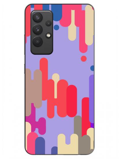 Samsung A32 Pop Art Lila Telefon Kılıfı