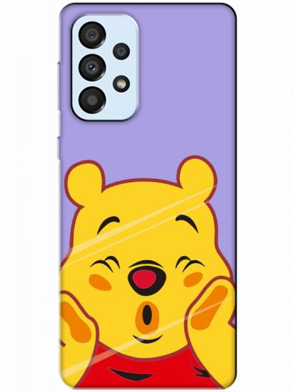 Samsung A33 Winnie The Pooh Lila Telefon Kılıfı