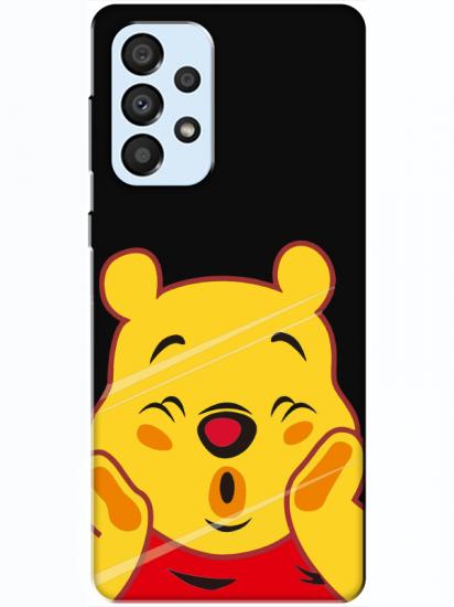 Samsung A33 Winnie The Pooh Siyah Telefon Kılıfı