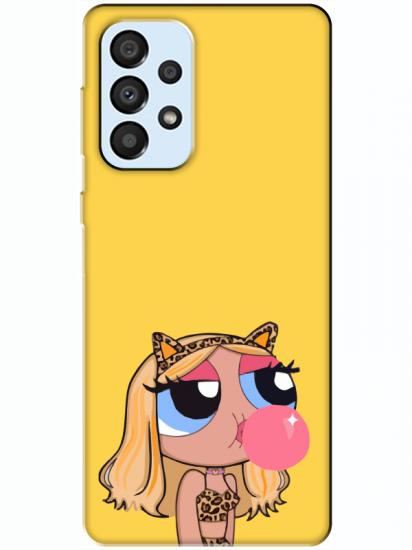 Samsung A33 Powerpuff Girls Sarı Telefon Kılıfı