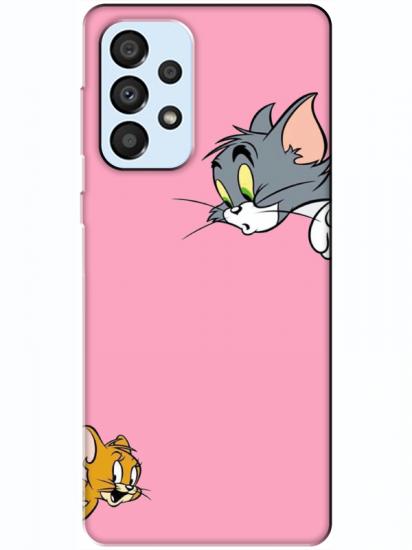 Samsung A33 Tom And Jerry Pembe Telefon Kılıfı