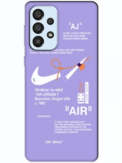 Samsung A33 Nike Air Lila Telefon Kılıfı