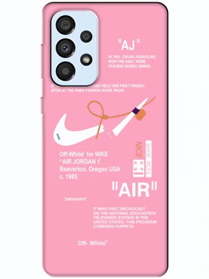 Samsung A33 Nike Air Pembe Telefon Kılıfı