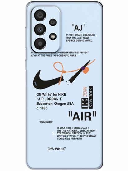 Samsung A33 Nike Air Şeffaf Telefon Kılıfı