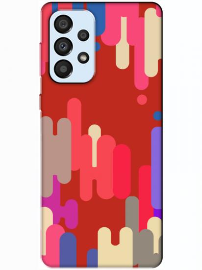 Samsung A33 Pop Art Kırmızı Telefon Kılıfı