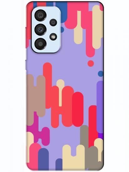 Samsung A33 Pop Art Lila Telefon Kılıfı