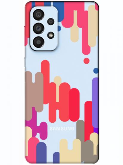 Samsung A33 Pop Art Şeffaf Telefon Kılıfı