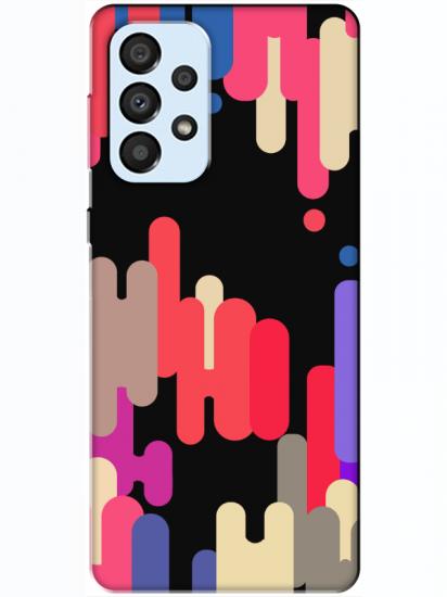 Samsung A33 Pop Art Siyah Telefon Kılıfı