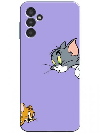 Samsung A34 Tom And Jerry Lila Telefon Kılıfı