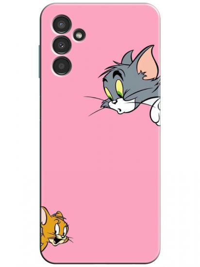 Samsung A34 Tom And Jerry Pembe Telefon Kılıfı