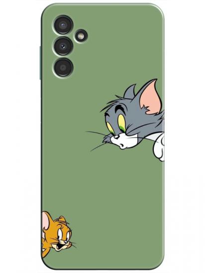 Samsung A34 Tom And Jerry Yeşil Telefon Kılıfı