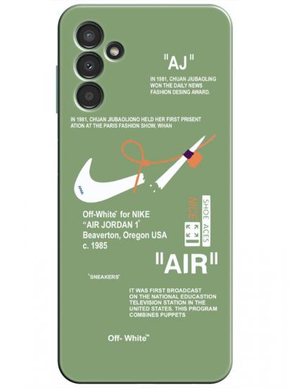 Samsung A34 Nike Air Yeşil Telefon Kılıfı