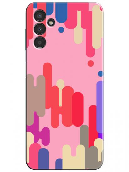 Samsung A34 Pop Art Pembe Telefon Kılıfı