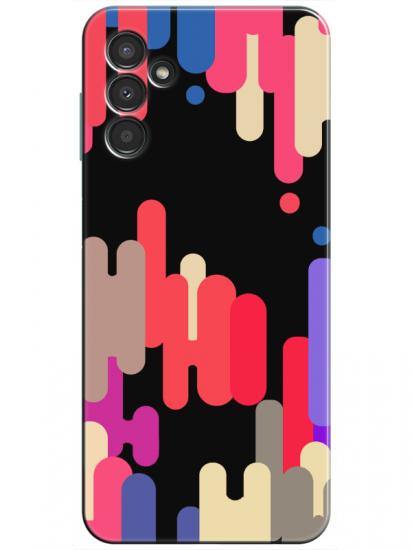 Samsung A34 Pop Art Siyah Telefon Kılıfı