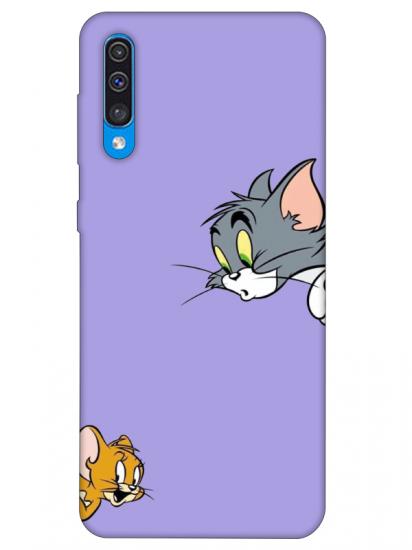 Samsung A50 Tom And Jerry Lila Telefon Kılıfı