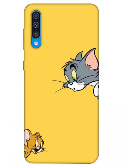 Samsung A50 Tom And Jerry Sarı Telefon Kılıfı