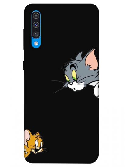 Samsung A50 Tom And Jerry Siyah Telefon Kılıfı