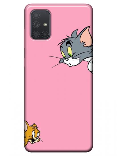 Samsung A51 Tom And Jerry Pembe Telefon Kılıfı