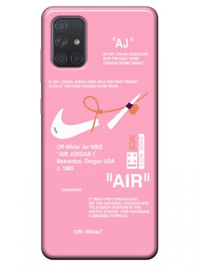 Samsung A51 Nike Air Pembe Telefon Kılıfı