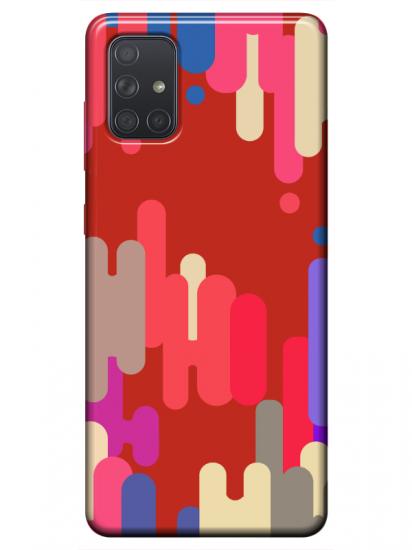 Samsung A51 Pop Art Kırmızı Telefon Kılıfı