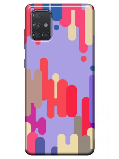 Samsung A51 Pop Art Lila Telefon Kılıfı