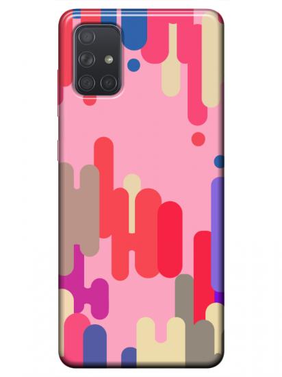 Samsung A51 Pop Art Pembe Telefon Kılıfı