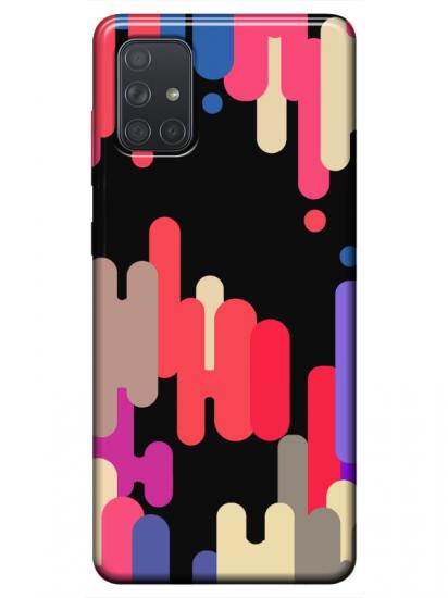 Samsung A51 Pop Art Siyah Telefon Kılıfı