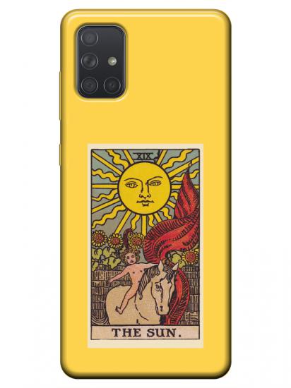 Samsung A51 The Sun Sarı Telefon Kılıfı