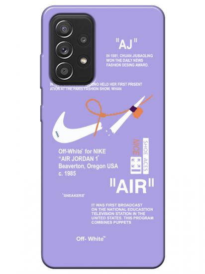 Samsung A52 Nike Air Lila Telefon Kılıfı