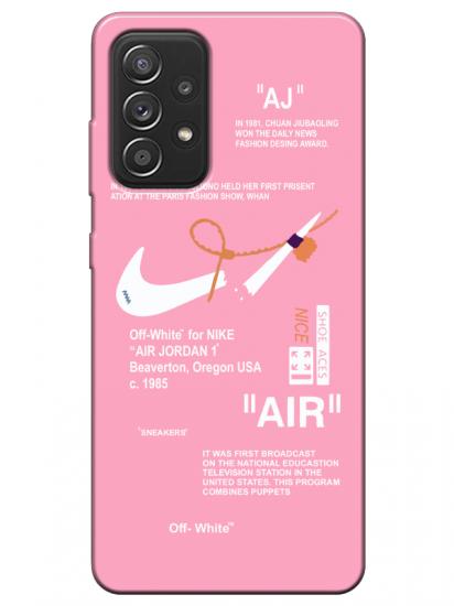 Samsung A52 Nike Air Pembe Telefon Kılıfı