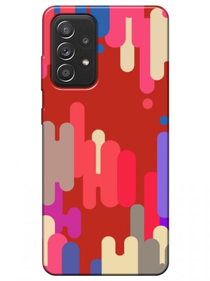 Samsung A52 Pop Art Kırmızı Telefon Kılıfı