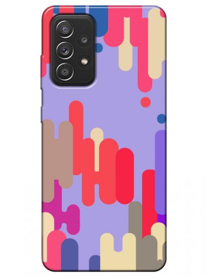 Samsung A52 Pop Art Lila Telefon Kılıfı