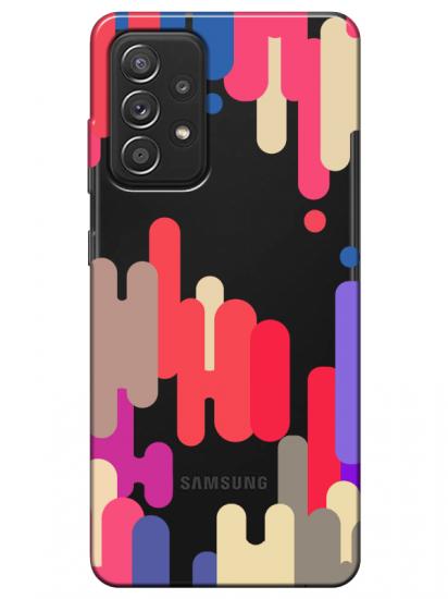 Samsung A52 Pop Art Şeffaf Telefon Kılıfı