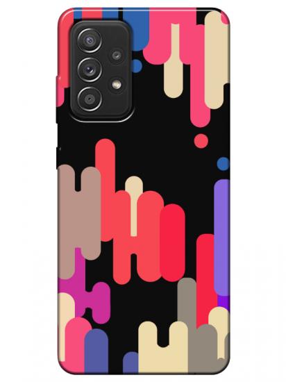 Samsung A52 Pop Art Siyah Telefon Kılıfı