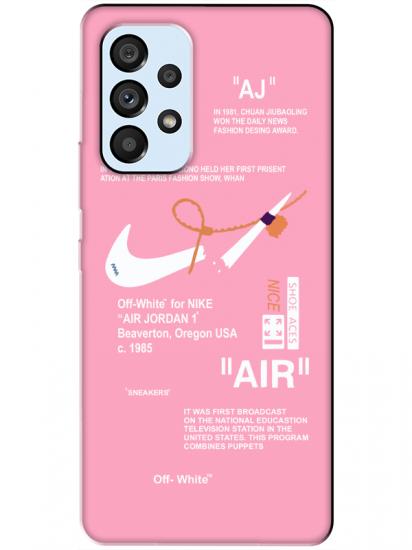 Samsung A53 Nike Air Pembe Telefon Kılıfı